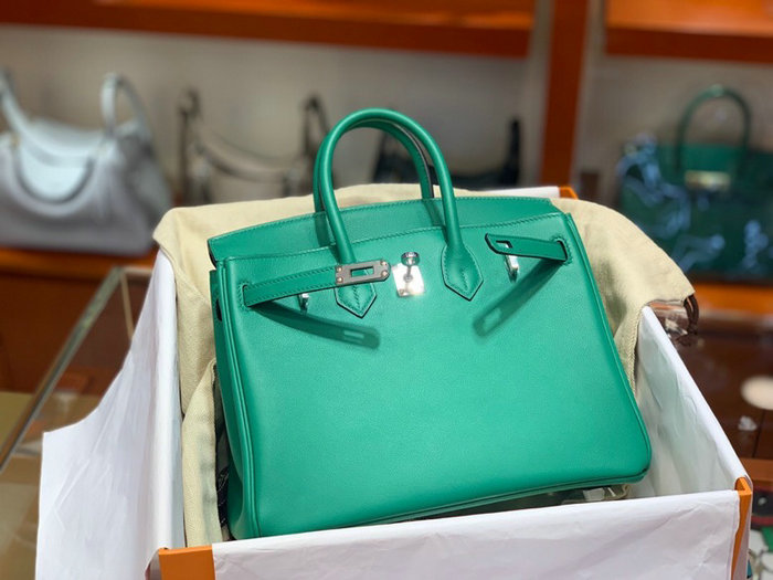 Hermes Swift Leather Birkin Bag Green HB2530356