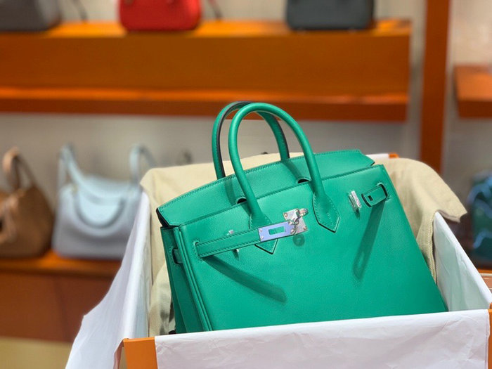 Hermes Swift Leather Birkin Bag Green HB2530356