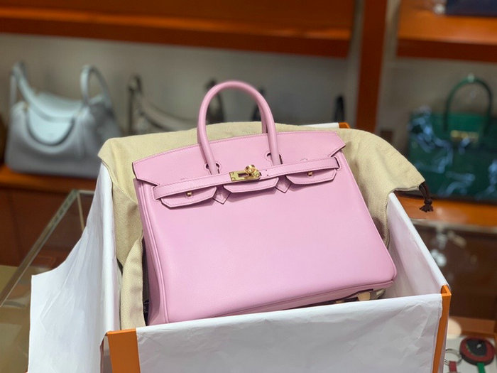 Hermes Swift Leather Birkin Bag Pink HB2530356