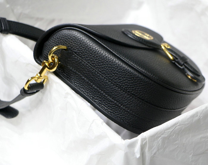 Medium Dior Grained Calfskin Bobby Bag Black M8018