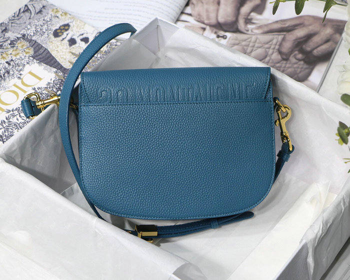 Medium Dior Grained Calfskin Bobby Bag Blue M8018