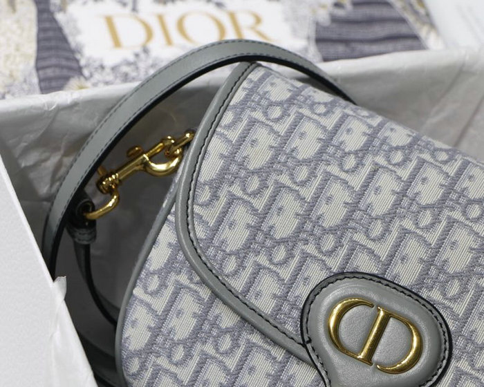 Medium Dior Oblique Jacquard Bobby Bag Grey M9319