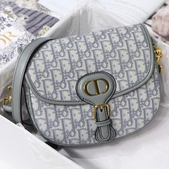 Medium Dior Oblique Jacquard Bobby Bag Grey M9319