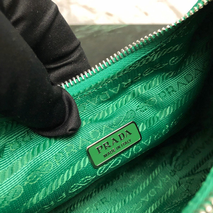Prada Nylon Hobo Bag Green 1BH204