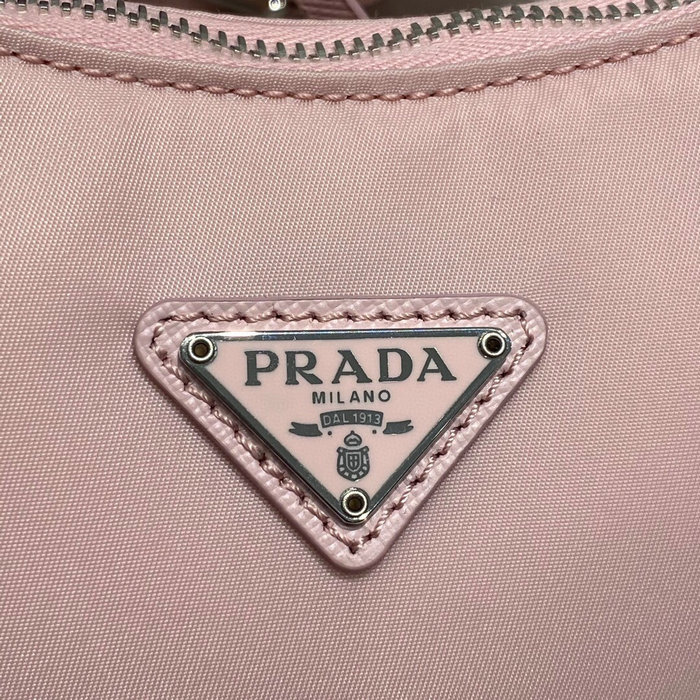 Prada Nylon Hobo Bag Light Pink 1BH204