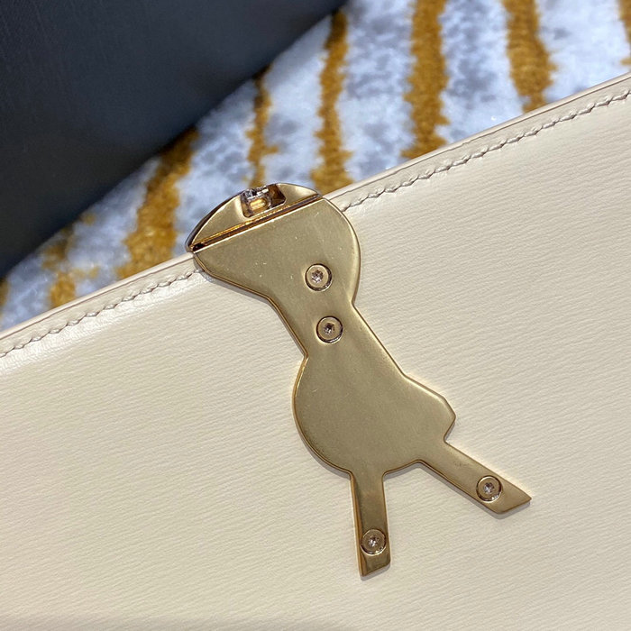 YSL Solferino Medium Satchel Beige 634305