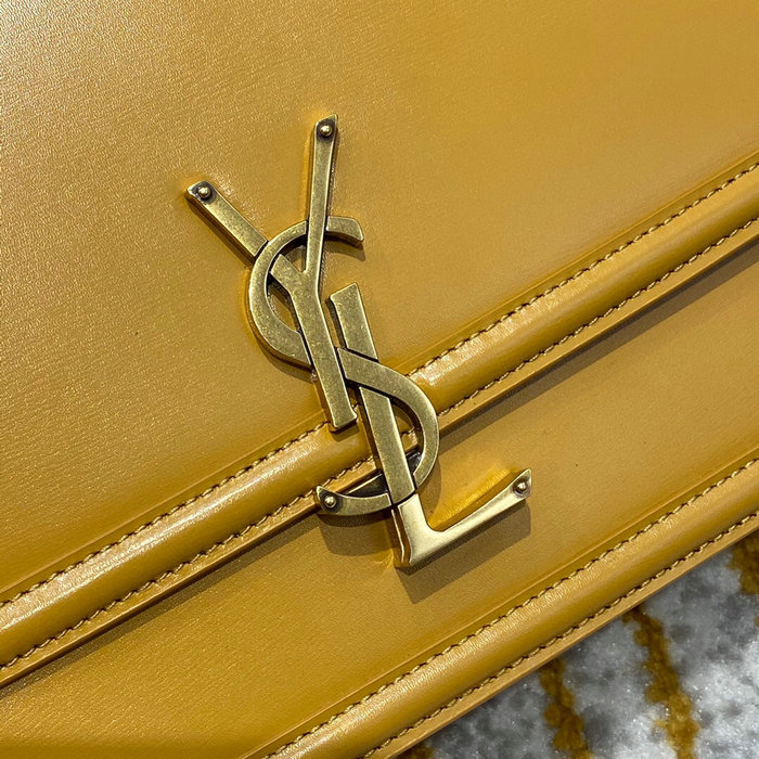 YSL Solferino Medium Satchel Yellow 634305