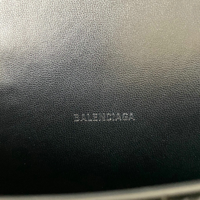 Balenciaga croc-effect leather Hourglass Top Handle Bag B59356B2