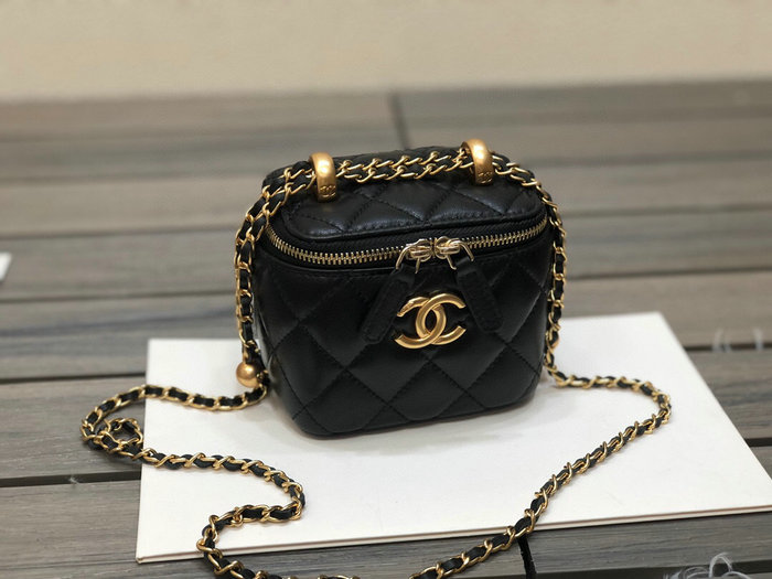 Chanel Small Vanity with Chain Black AP2292