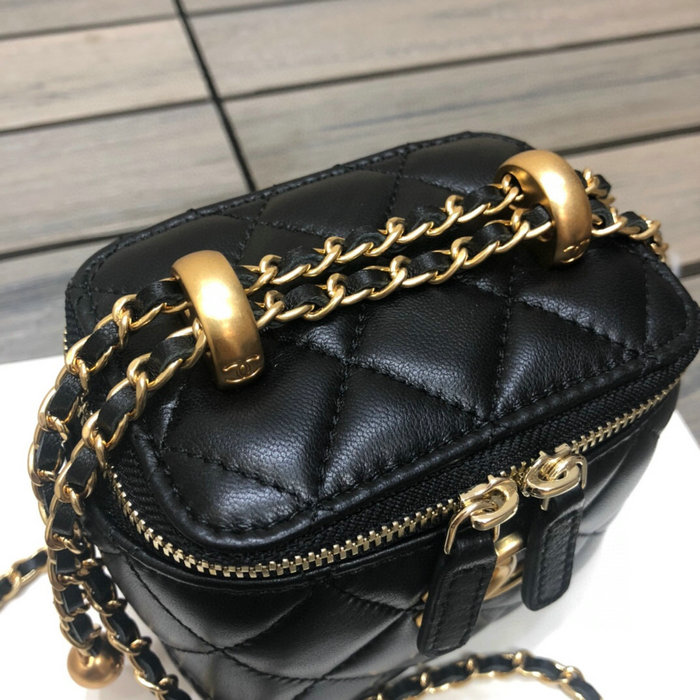 Chanel Small Vanity with Chain Black AP2292