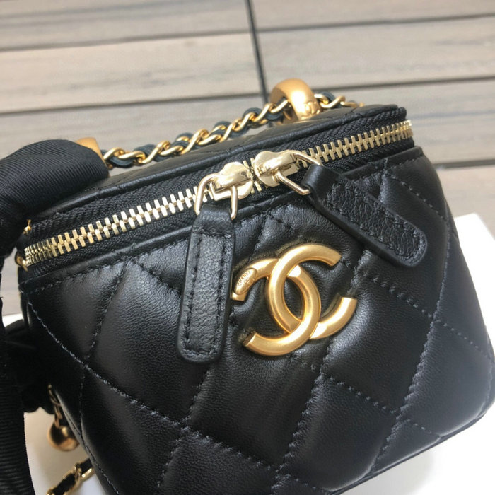 Chanel Small Vanity with Chain Black AP2292