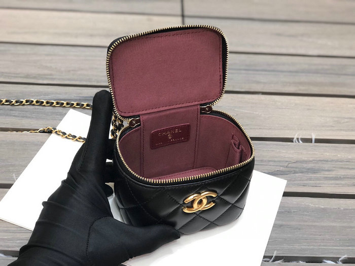 Chanel Small Vanity with Chain Black AP2292