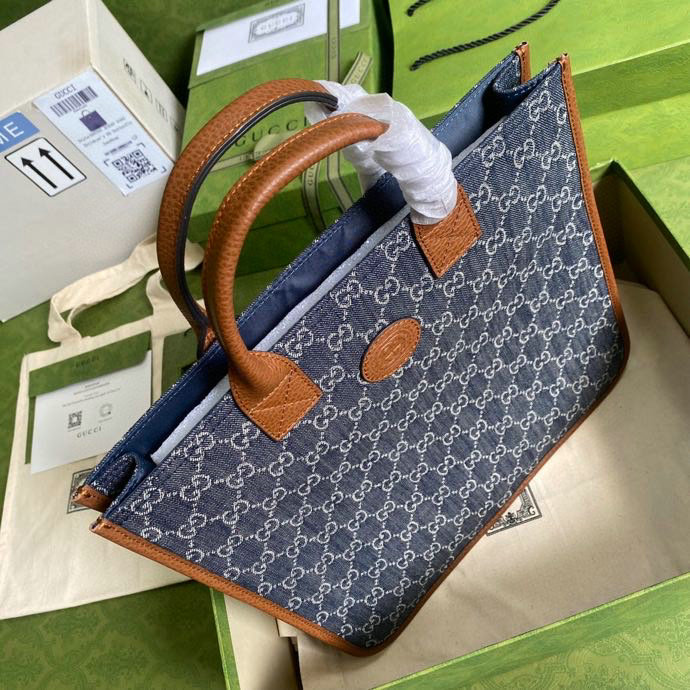 Gucci GG Tote Bag Denim 550763