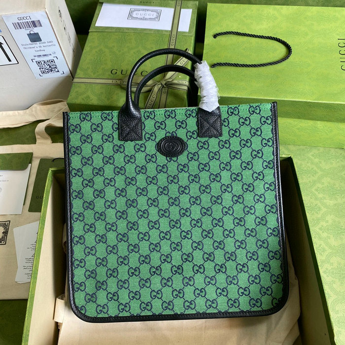 Gucci GG Tote Bag Green 550763