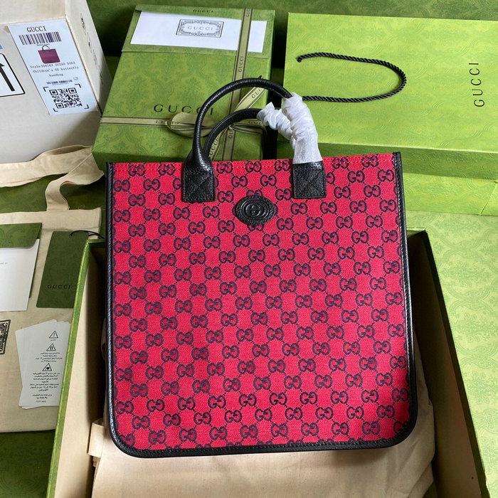 Gucci GG Tote Bag Red 550763