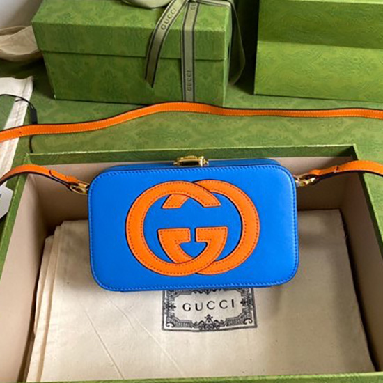 Gucci Interlocking G Mini Bag Blue 658230
