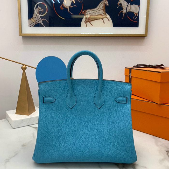Hermes Togo Leather Birkin Bag Blue De Nord HB2530357