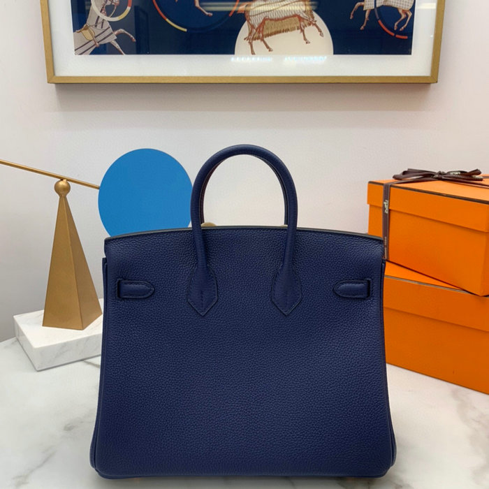 Hermes Togo Leather Birkin Bag Blue Saphir HB2530357