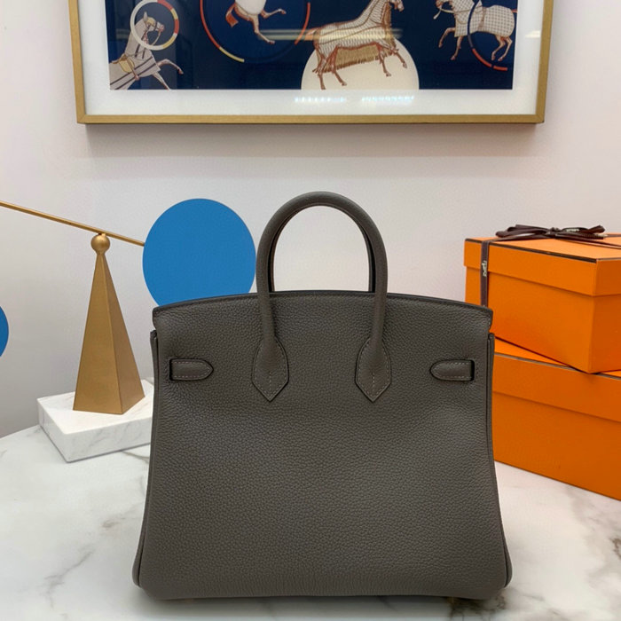 Hermes Togo Leather Birkin Bag Etain HB2530357