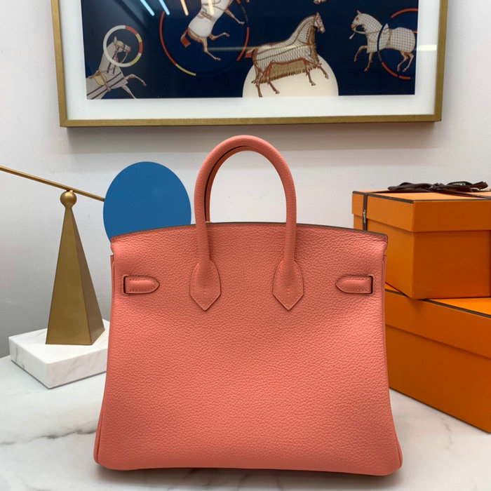 Hermes Togo Leather Birkin Bag Rose Ete HB2530357