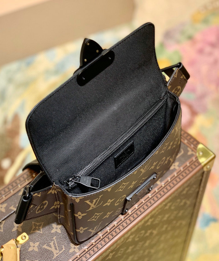 Louis Vuitton S Lock Sling Bag Black M45807