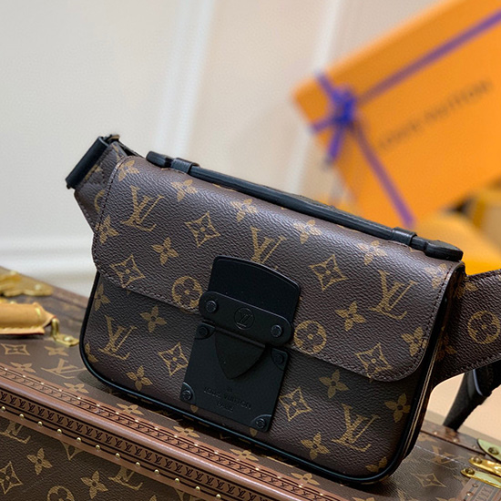 Louis Vuitton S Lock Sling Bag Black M45807