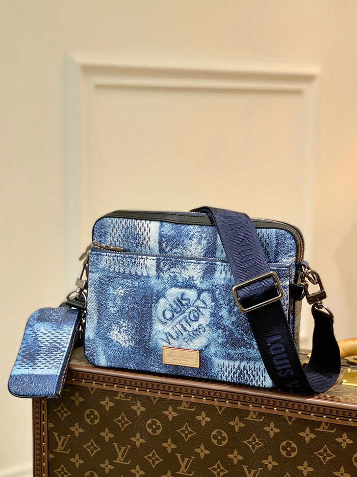 Louis Vuitton Trio Messenger Blue N50068