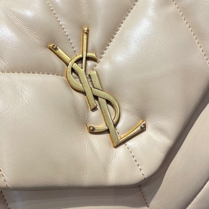 Saint Laurent Loulou Puffer Medium Bag Beige 577475