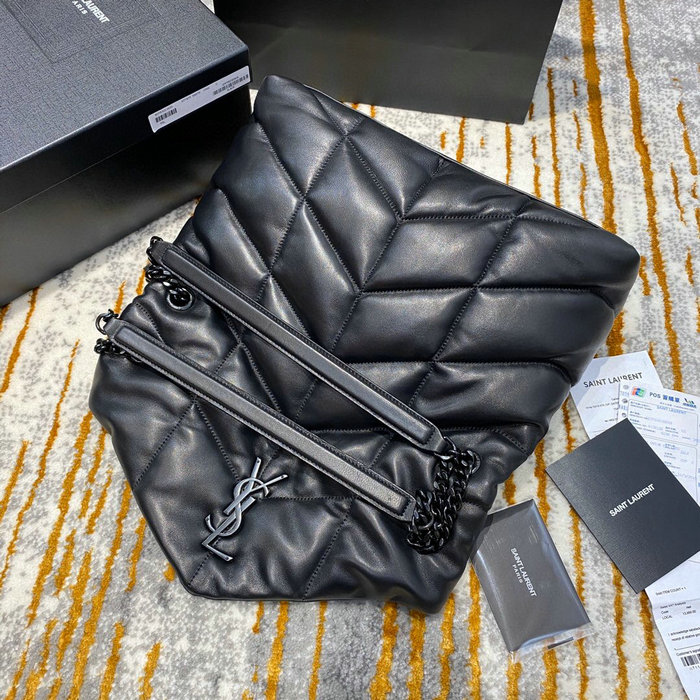 Saint Laurent Loulou Puffer Medium Bag Black 577475