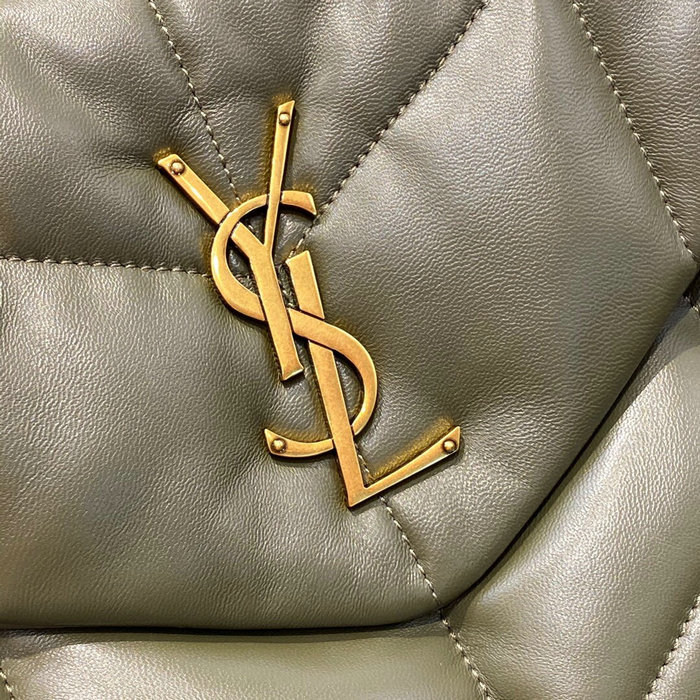 Saint Laurent Loulou Puffer Medium Bag Green 577475