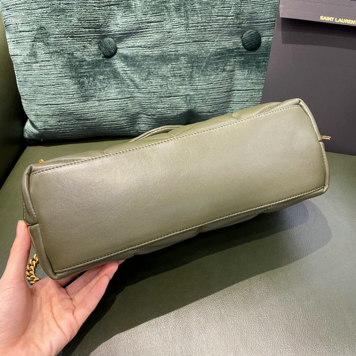 Saint Laurent Loulou Puffer Small Bag Green 577476