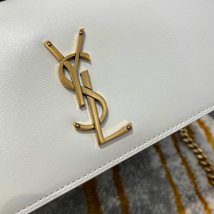 Saint Laurent Medium Sunset Bag White 442906