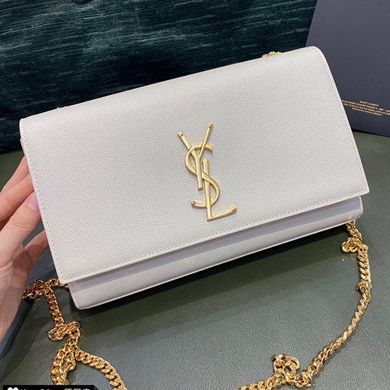 YSL Kate 24 Chain Bag White 354021