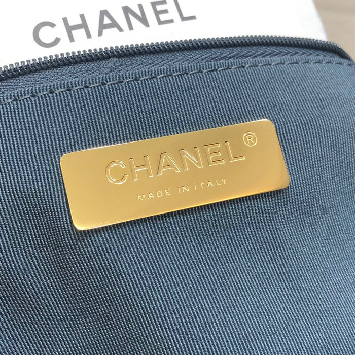 Chanel 19 Lambskin Maxi Flap Bag Grey AS1162