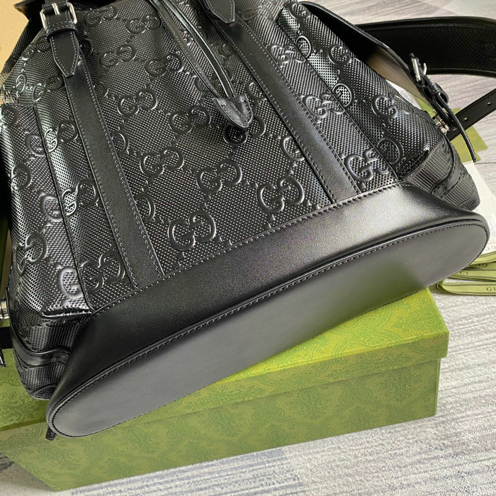 Gucci GG embossed backpack Black 625770