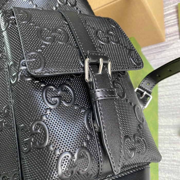 Gucci GG embossed backpack Black 625770