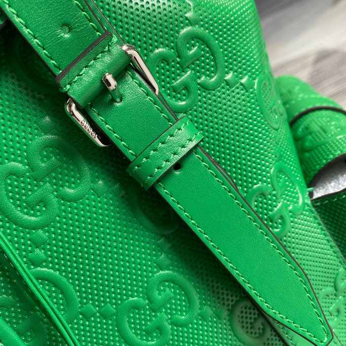 Gucci GG embossed backpack Green 625770