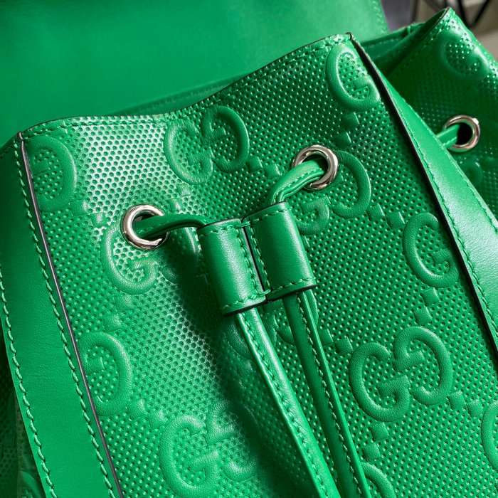 Gucci GG embossed backpack Green 625770