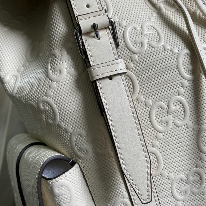 Gucci GG embossed backpack White 625770