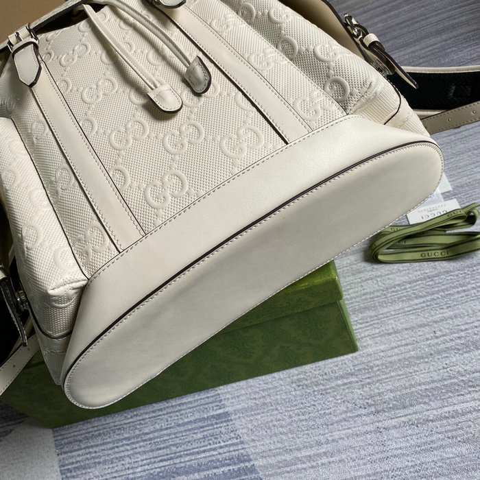 Gucci GG embossed backpack White 625770