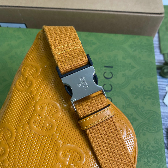 Gucci GG embossed belt bag Yellow 658582