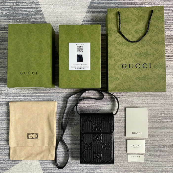 Gucci GG embossed mini bag Black 625571