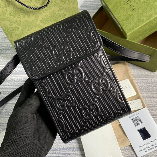 Gucci GG embossed mini bag Black 625571