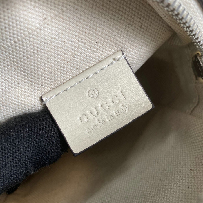 Gucci GG embossed mini bag White 658553