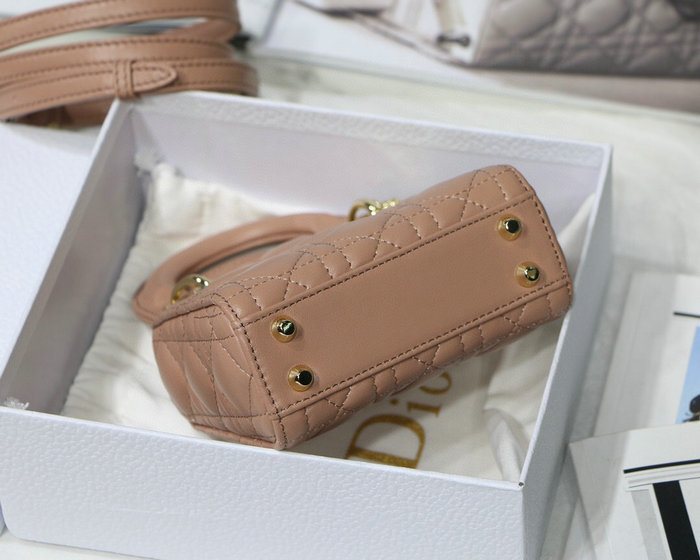 Lady Dior Lambskin Mini Bag Pink DM6007