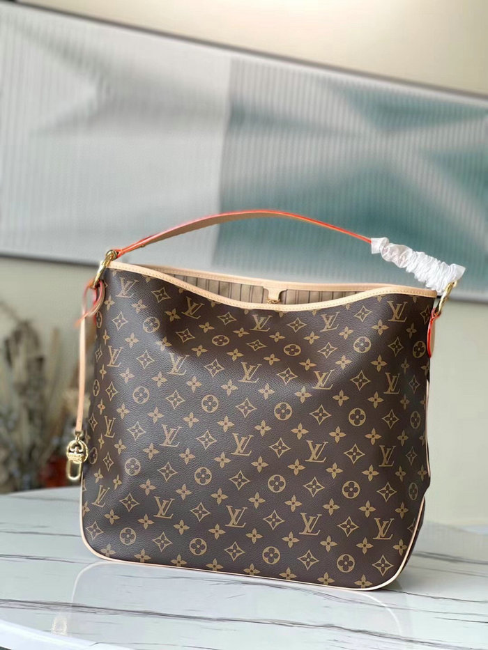 Louis Vuitton Monogram Canvas Delightful MM Beige M50156