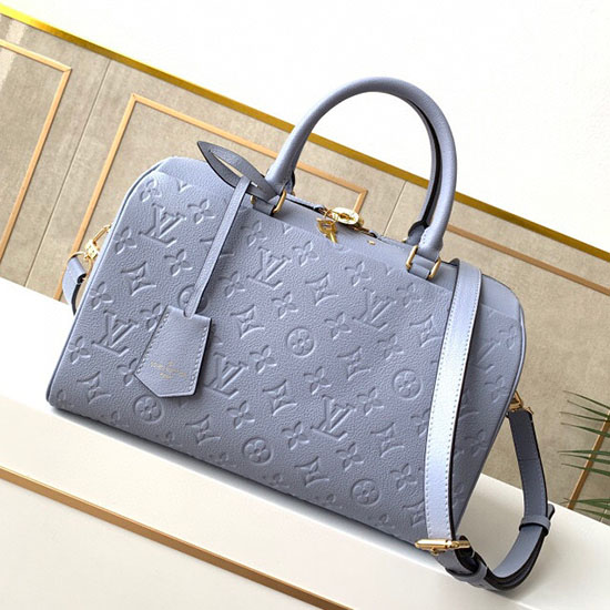 Louis Vuitton Monogram Empreinte Speedy Bandoulier Blue M44736