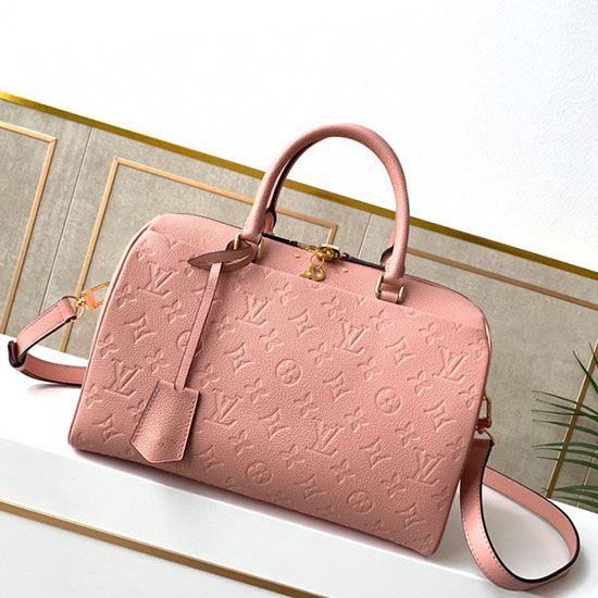 Louis Vuitton Monogram Empreinte Speedy Bandoulier Pink M44736