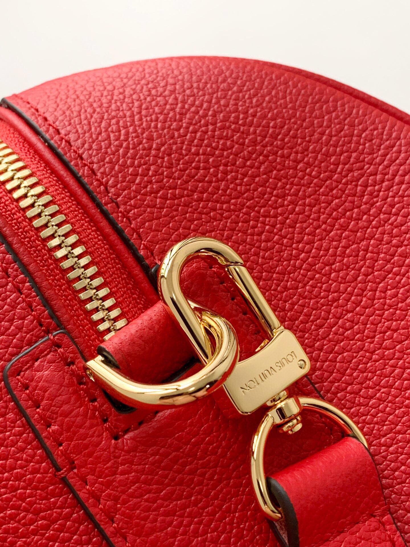 Louis Vuitton Monogram Empreinte Speedy Bandoulier Red M44736