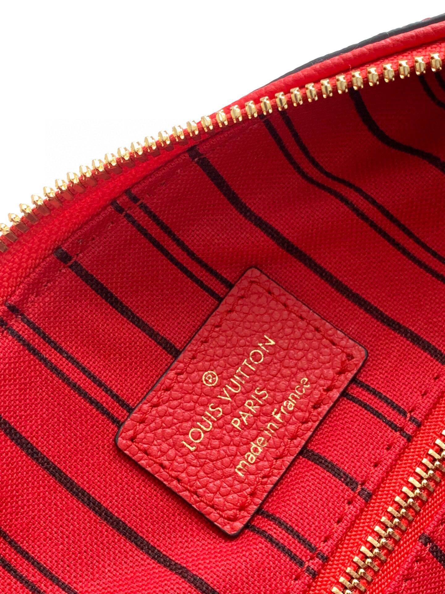 Louis Vuitton Monogram Empreinte Speedy Bandoulier Red M44736